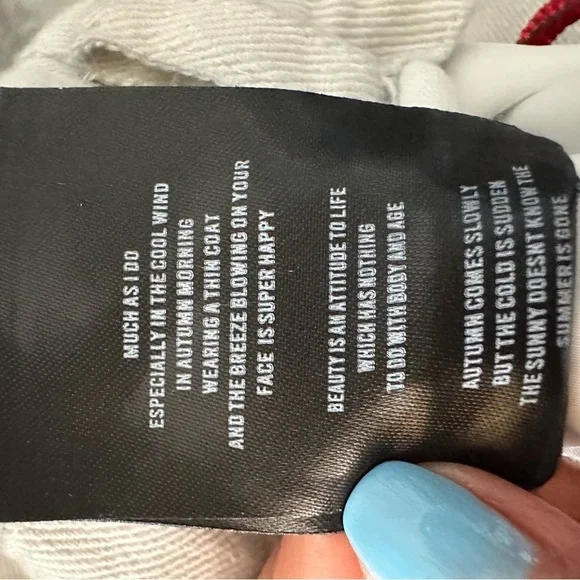 Men’s Dirty White Wide Leg Jeans Size Large - Picture 8 of 8